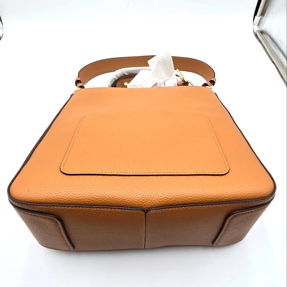 #37 NWT - Kate Spade New York Hudson Pebbled Leather Large Hobo Bag Bungalow - Picture 7 of 12